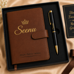 name engraved diaries & pens